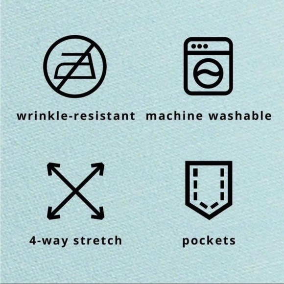 Betabrand Sassiest Skirted Pants Size M Pull On Crop Midi Stretch Robin egg blue - Picture 4 of 14